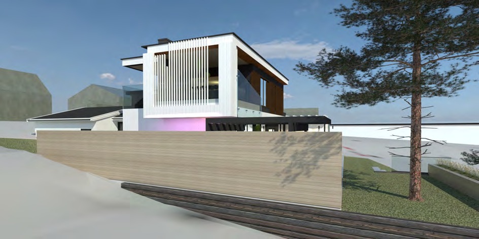 GM30 proposed south exterior visualization based on approved architecture