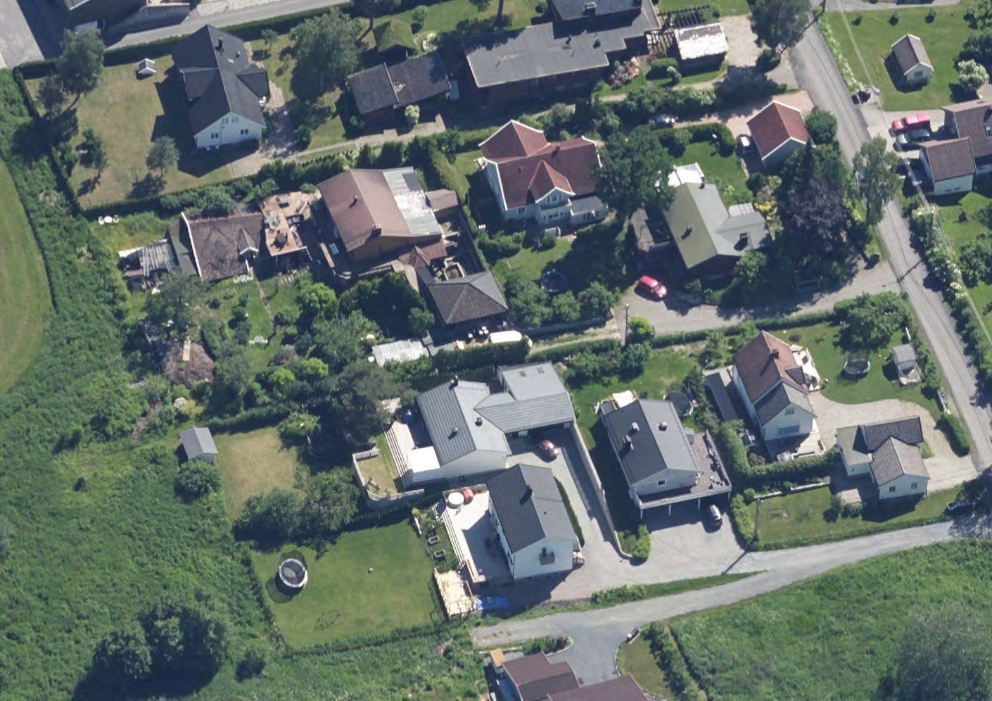 Aerial view of the GM30 site at Vøyen Terrasse in Asker