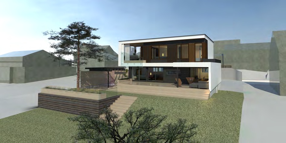 GM30 proposed east exterior visualization based on the approved Trond Martens geometry